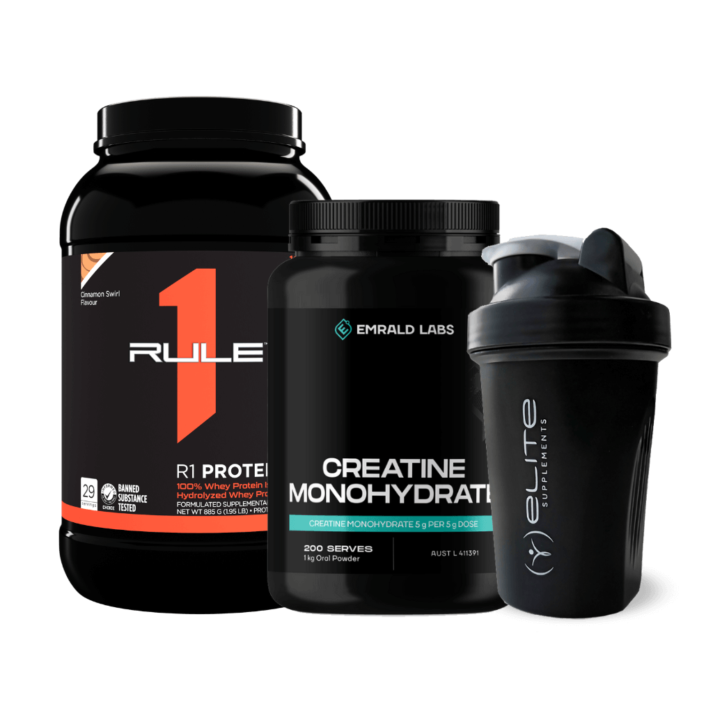 R1 Protein + 1kg Creatine + FREE Shaker